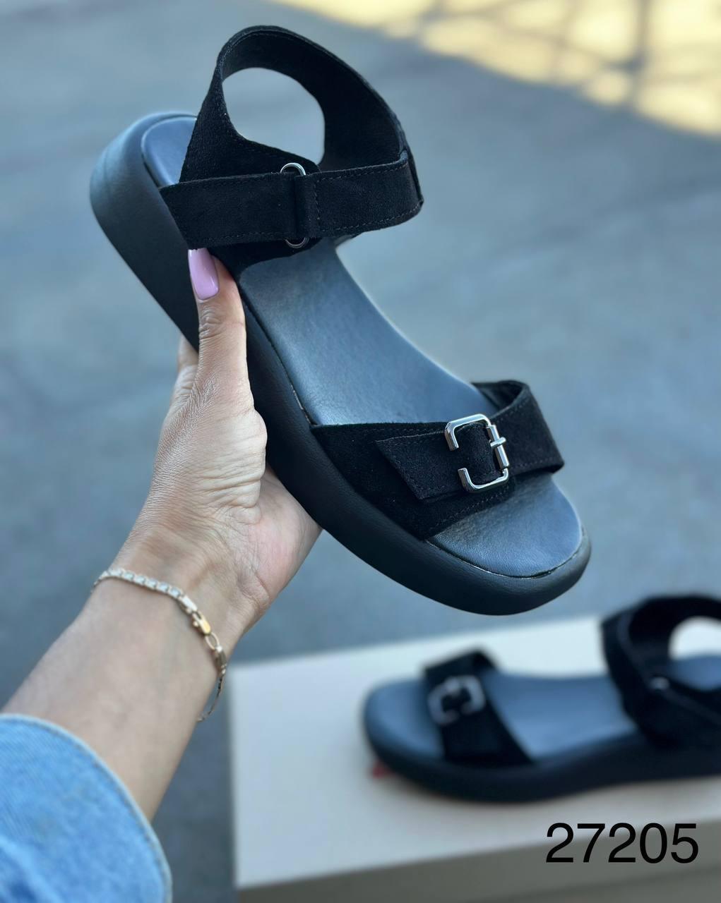 Босоножки женские премиум р. 36 Черный (27205) - фото 9 Босоножки женские премиум р. 36 Черный (27205) - фото 9