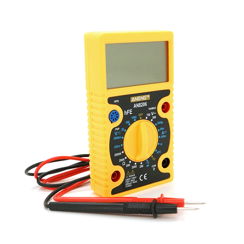 Мультиметр ANENG AN-8206 функции V/A/R/C/hFE (YUT_V6848) Мультиметр ANENG AN-8206 функции V/A/R/C/hFE (YUT_V6848)