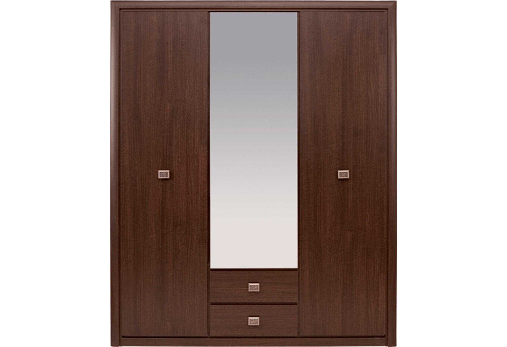 Шкаф 3-дверный с 2 ящиками Гербор Коэн 164х57х208 Венге магия (76082)