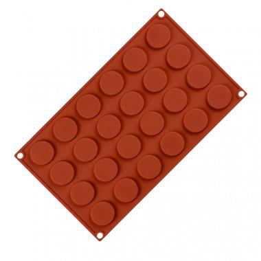Силиконовая форма Монетки на 24 ячейки Коричневый (f8cfc9f3)
