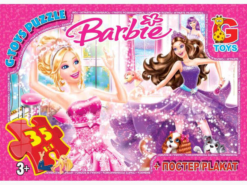 Пазли G-Toys Ba001 серії Barbie 35 ел. 19х13х3 см (MTT-49881)