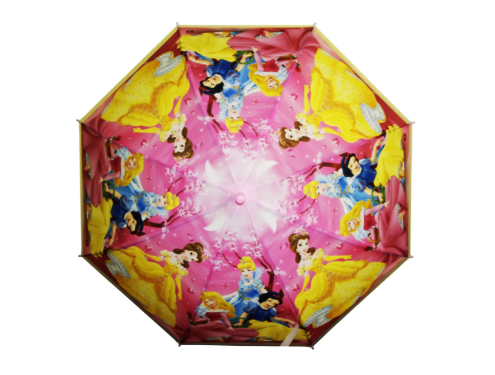 Детский зонт-трость SUNROZ Princess Umbrella Стиль 1 с принцессой для девочки