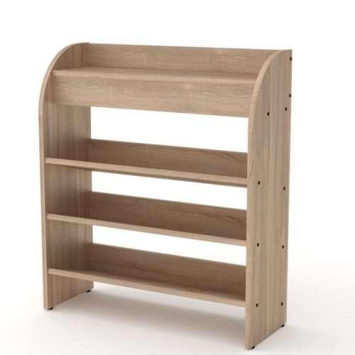 Тумба под обувь Компанит ТО - 9 открытая с полочками Дуб сонома