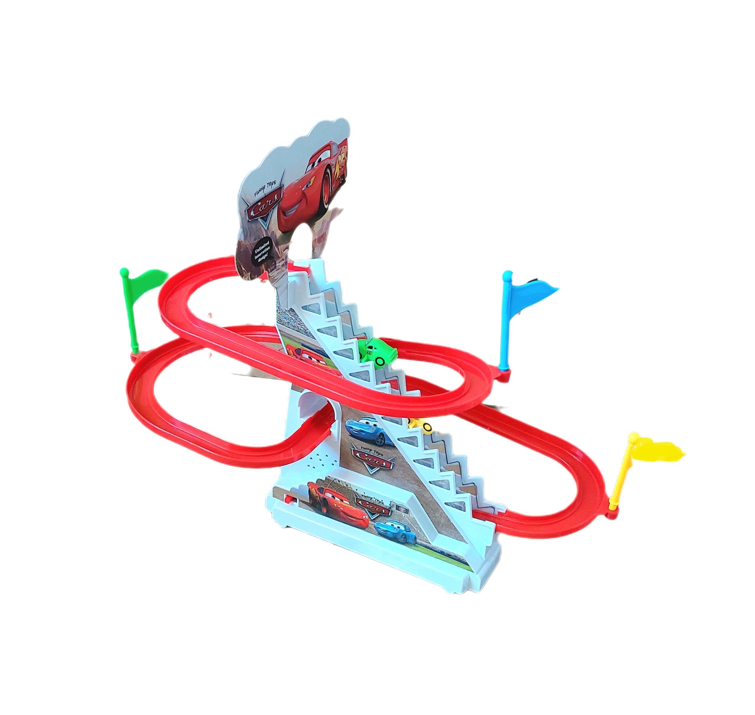 игрушка трек автоматический подъемник музыка подсветки 2 шт. 1112Н (39135)