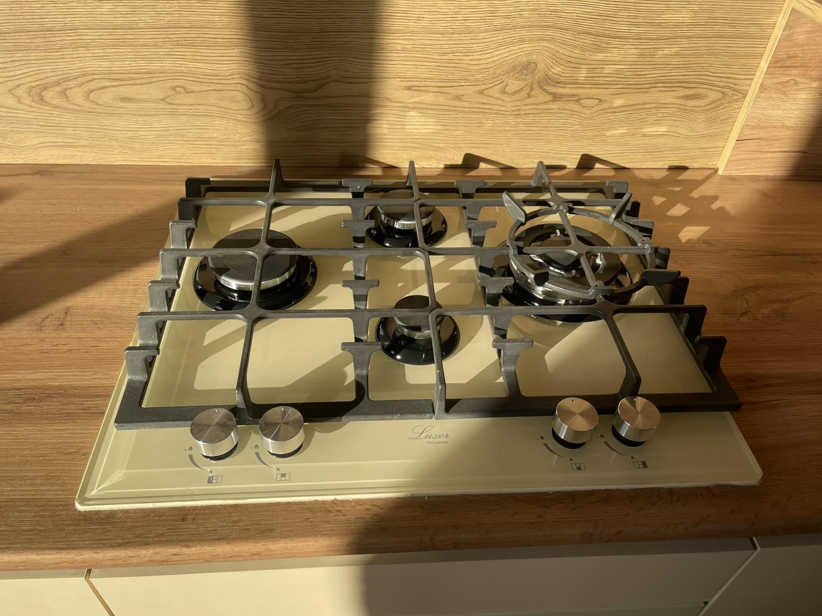 Варильна поверхня газова Luxor RG 650 Rustik Champagne SS з підставкою для Wok - фото 14