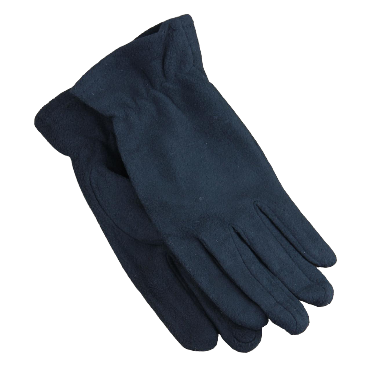 Перчатки мужские флисовые на резинке М-L Черный (34073)