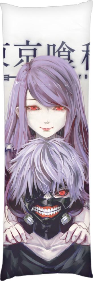 Подушка дакимакура Tokyo Ghoul 3 50x150 см (13534237)