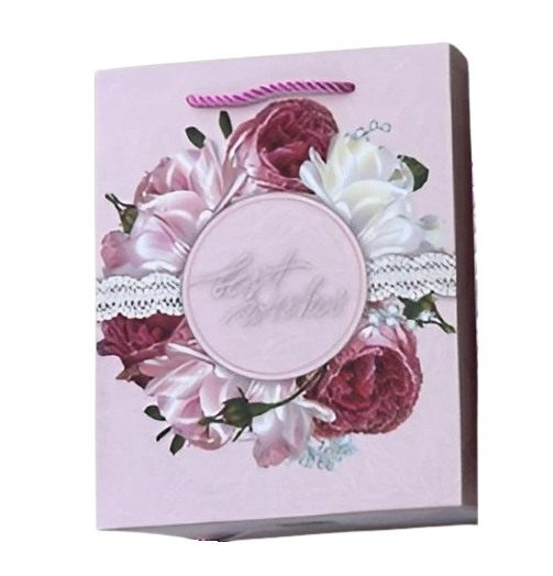 Подарочный пакет Stenson WW02765-M Best wishes 26х32х10 см (14070511)