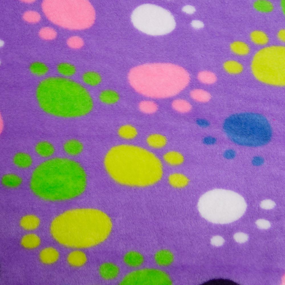 Тканина махрова Велсофт Лапки 280 гр/м2 140 см Бузок (26687) Тканина махрова Велсофт Лапки 280 гр/м2 140 см Бузок (26687)