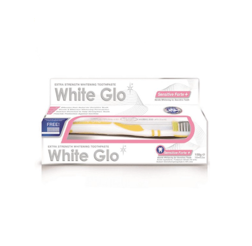 Зубна паста зі щіткою WHITE GLO SENSITIVE FORTE Відбілююча 100 мл (F802-34924)