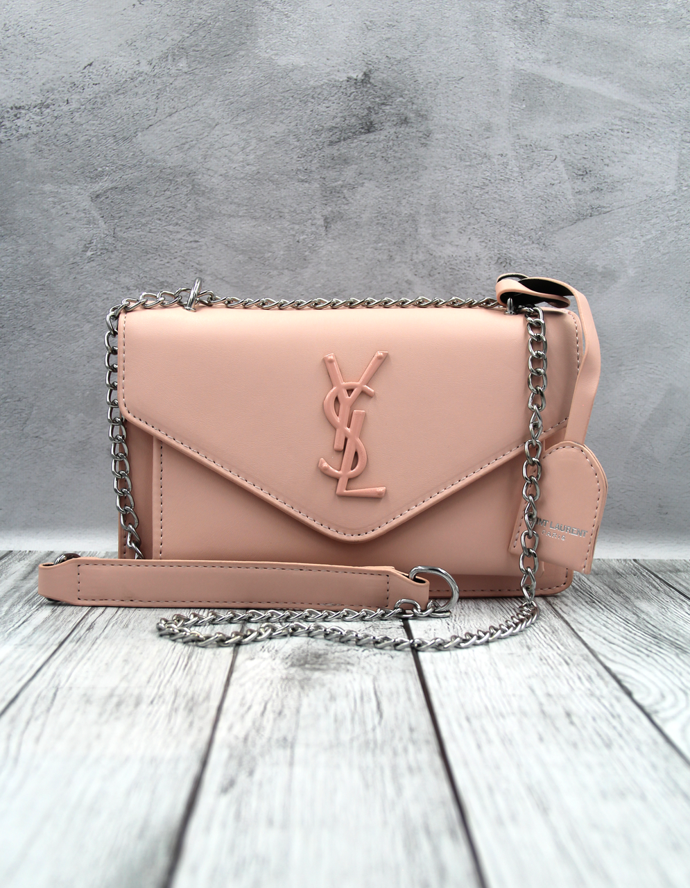 Женская сумка Yves Saint Laurent кожаная Розовый (2957830337)