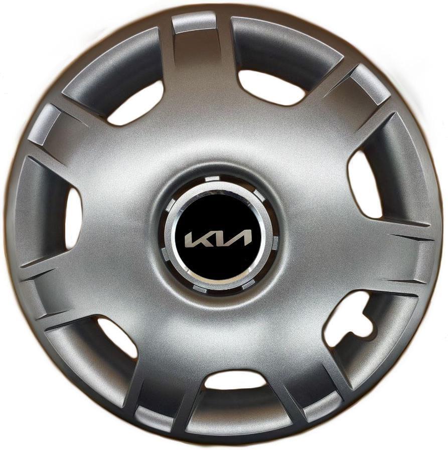 Колпаки SJS 205 с логотипом Kia NEW 4 шт. R14 Серебряный (2789080854)