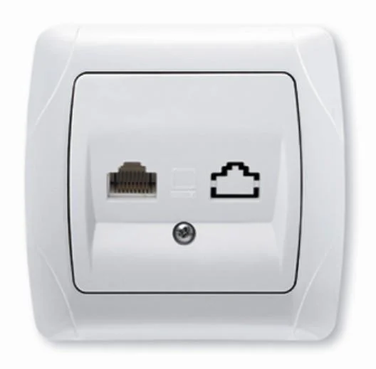Розетка компьютерная Viko Carmen RJ-45 одинарная Белый (90561032)