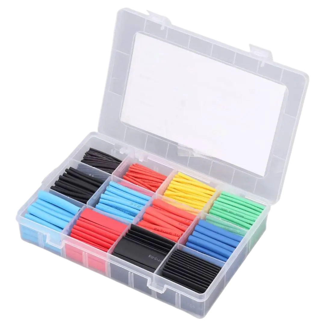 Комплект термоусадочных кембриков для проводов и кабелей 750 шт. 12 видов Разноцветный (R9457)