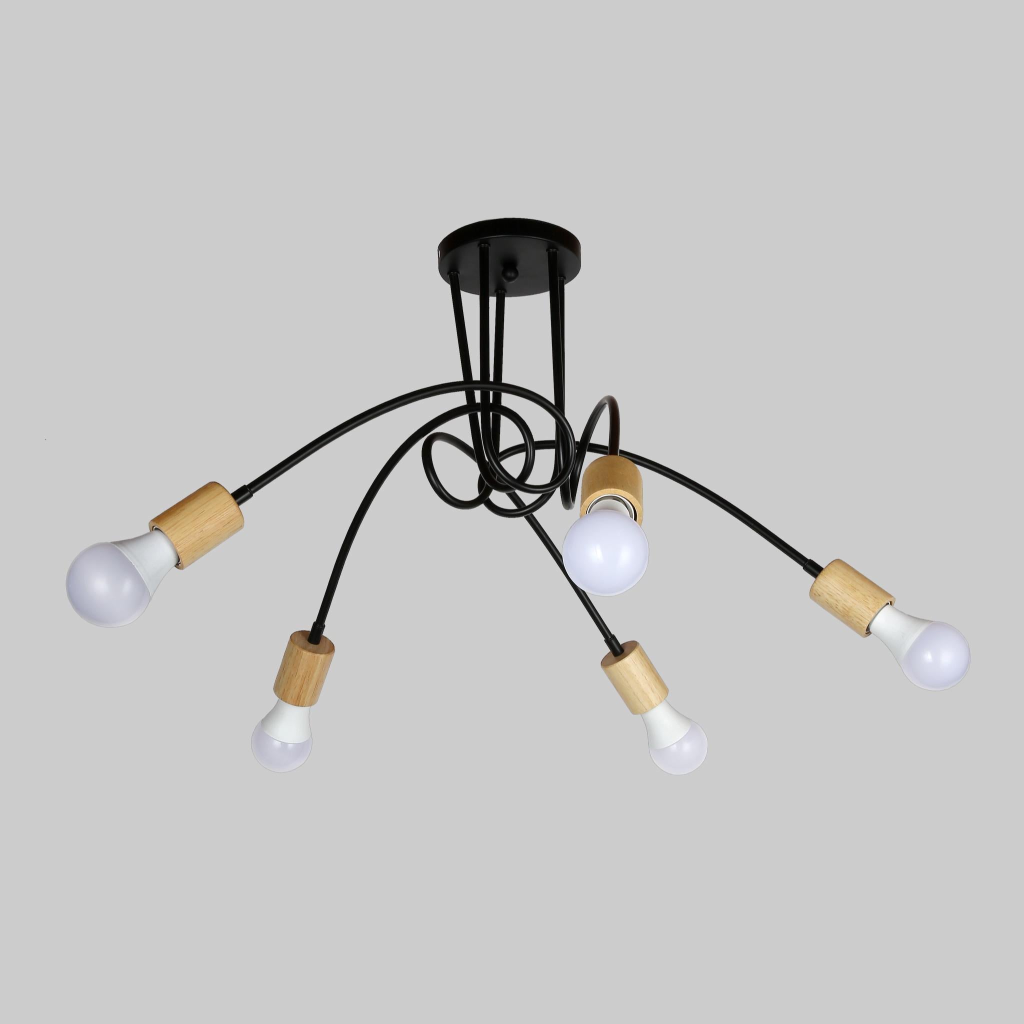 Люстра Knot на 5 ламп Черный