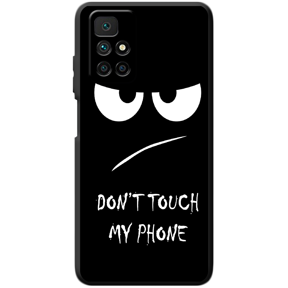 Чехол BoxFace Xiaomi Redmi 10 Don't Touch my Phone Черный силикон (43311-up535-43679)