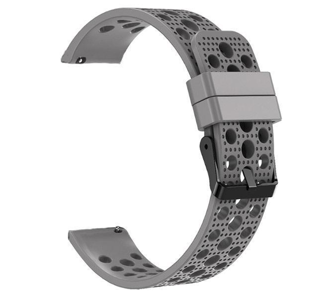 Спортивний ремінець з перфорацією Primo для годинника Garmin Vivoactive 3/Vivomove HR/Forerunner 245/645 Grey (1051270464)