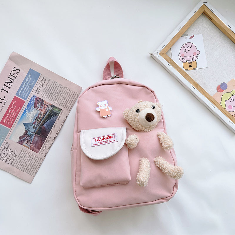 Дошкільний рюкзак Evo-kids Small-Bear Рожевий - фото 2