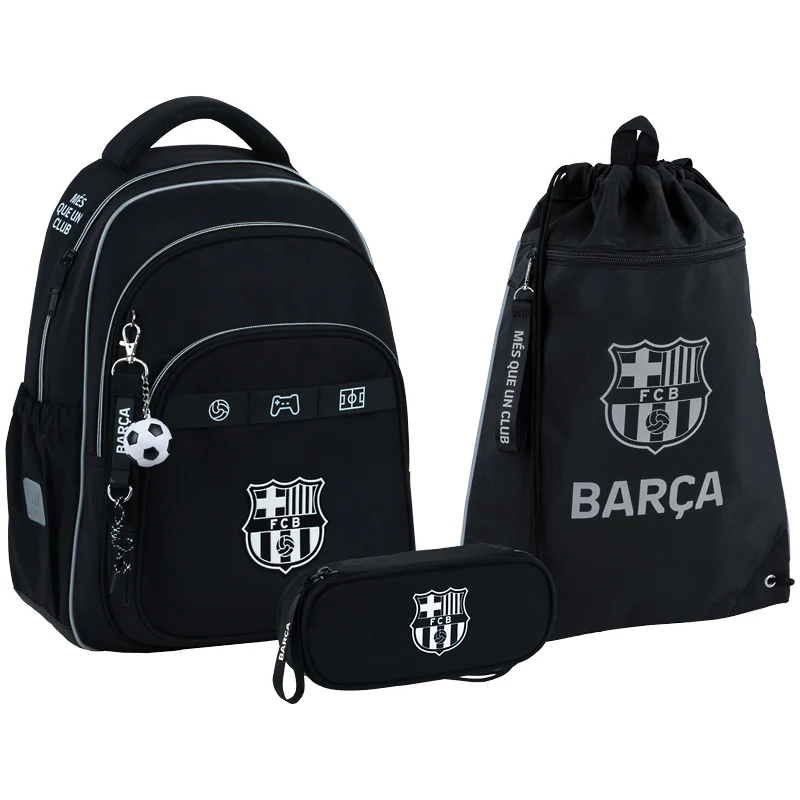 Набор школьный рюкзак с пеналом и сумкой для обуви KITE SET_BC26-763M Barcelona (000996080)