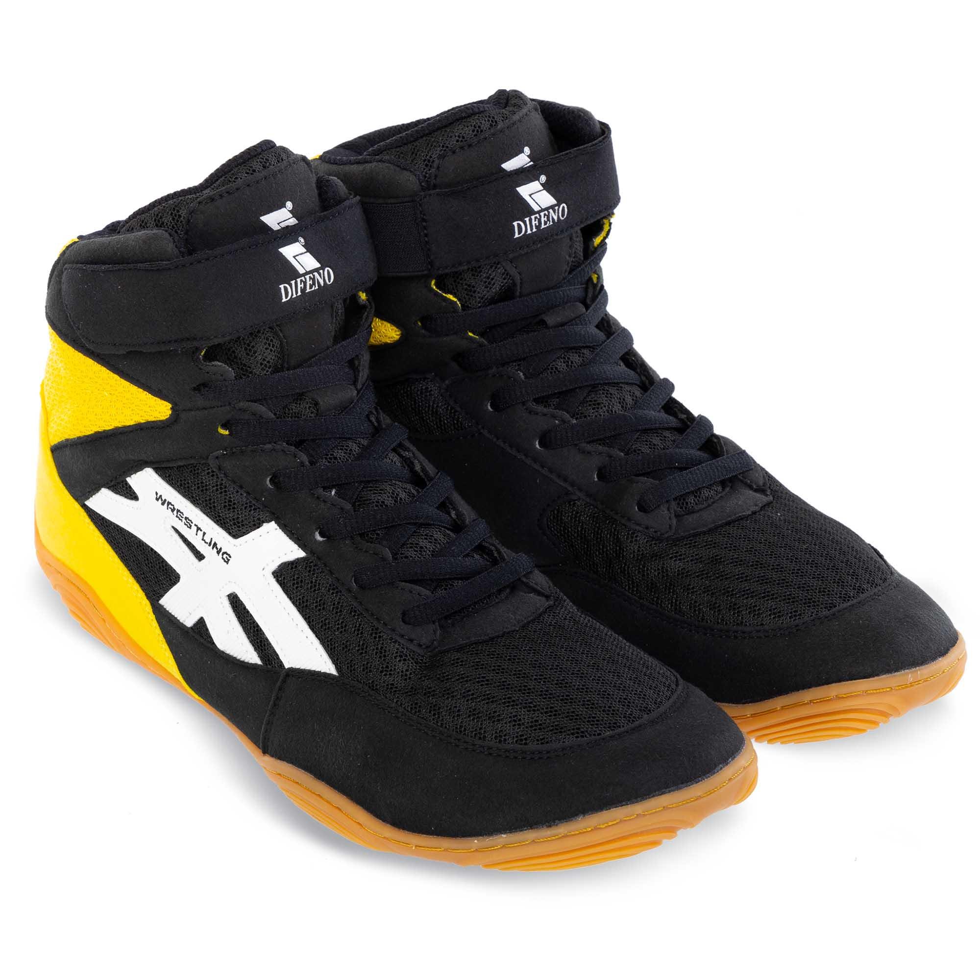 Борцівки Difeno W-2005-7 р. 43/27,5 см Чорний/Жовтий (6936116104759)