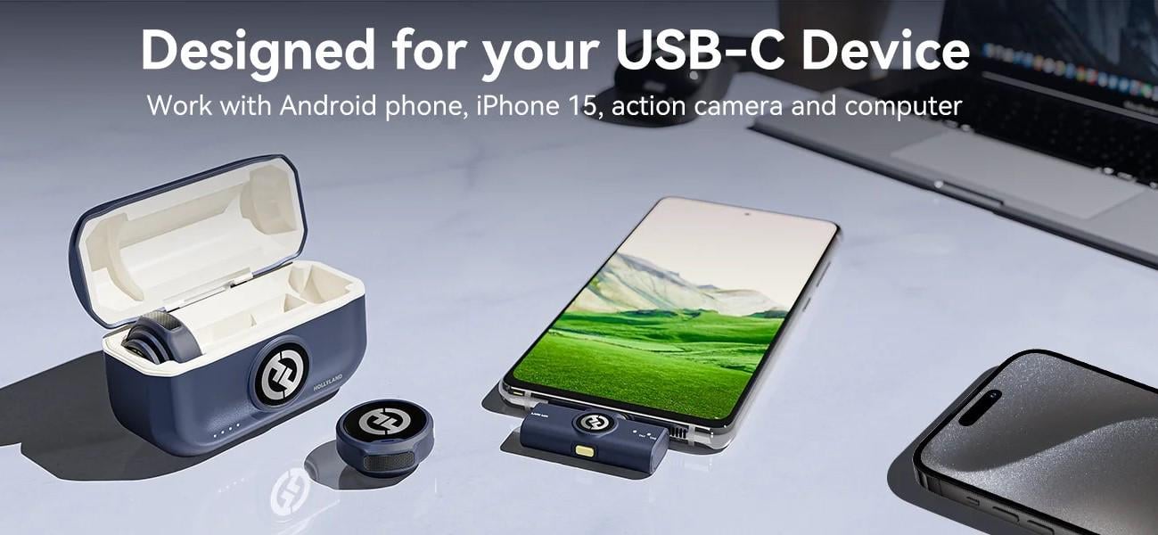 Петличный микрофон Hollyland Lark M2 Duo с USB Type-C Plug с профессиональным зарядным кейсом 2 шт. Black (52003) - фото 11