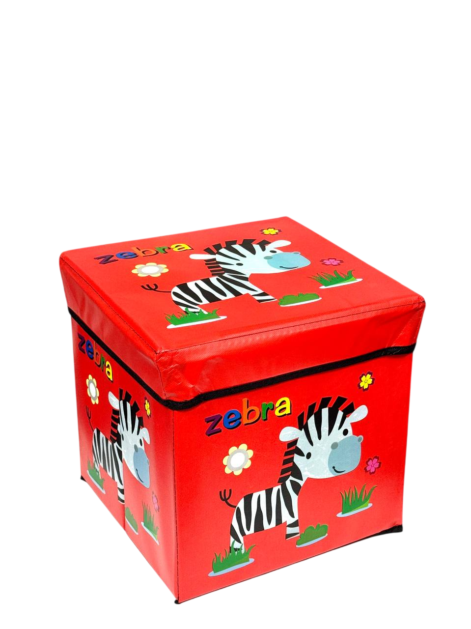 Корзина-пуф для хранения игрушек Fun Game R89687 зебра Красная (2709171560)