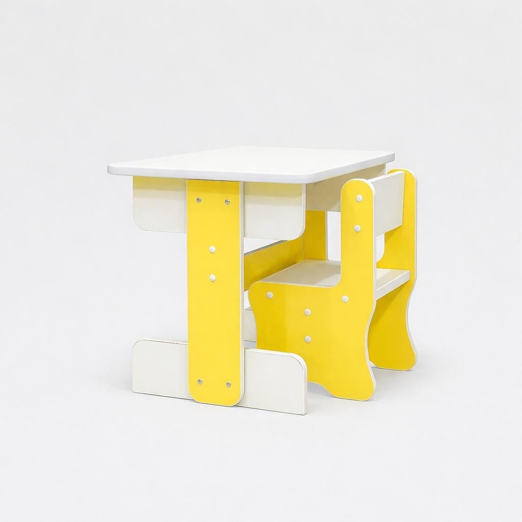 Детский комплект стол и стул LITTLYOU от 2 до 5 лет Желтый