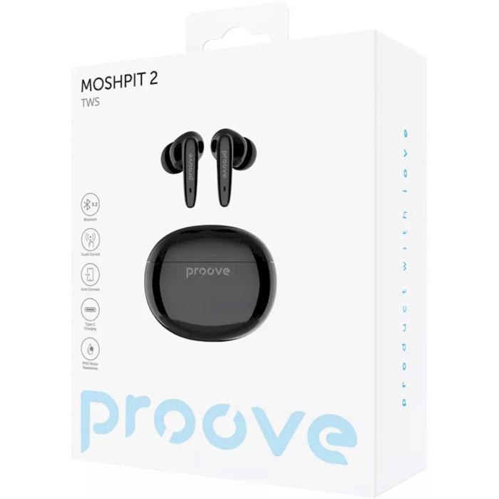 Навушники бездротові Proove MoshPit 2 TWS Bluetooth/Type-C Black (TWMP20010001) - фото 4