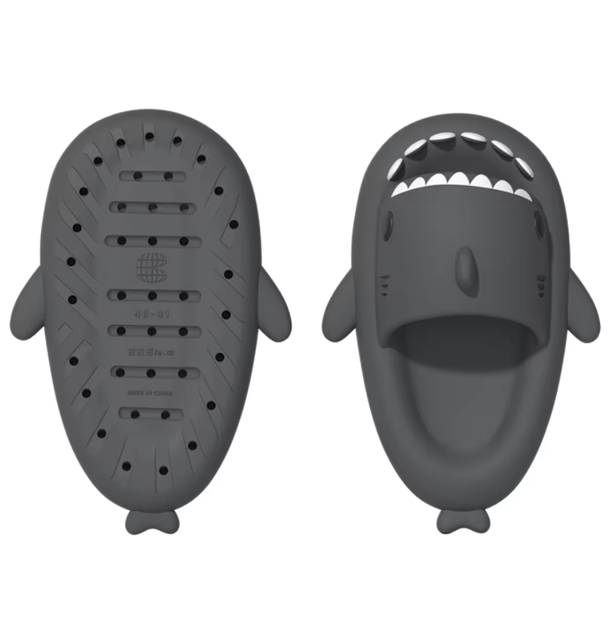 Шлепанцы Акулы р. 44/45 27,5 см Темно-серый (ТС348) Шлепанцы Акулы р. 44/45 27,5 см Темно-серый (ТС348)