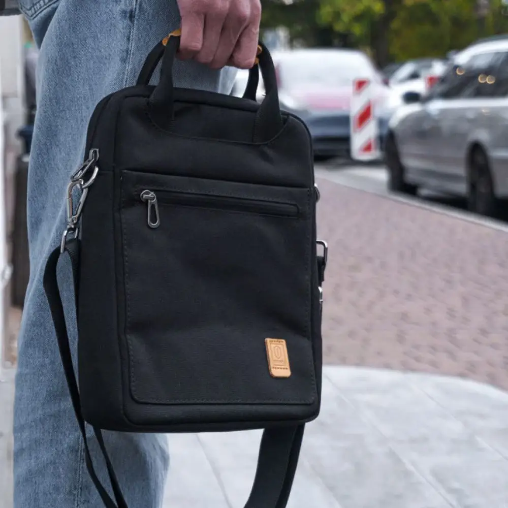 Сумка для ноутбуків WIWU Pioneer Tablet Bag із поліестеру із додатковими кишенями Чорний (47421) - фото 3