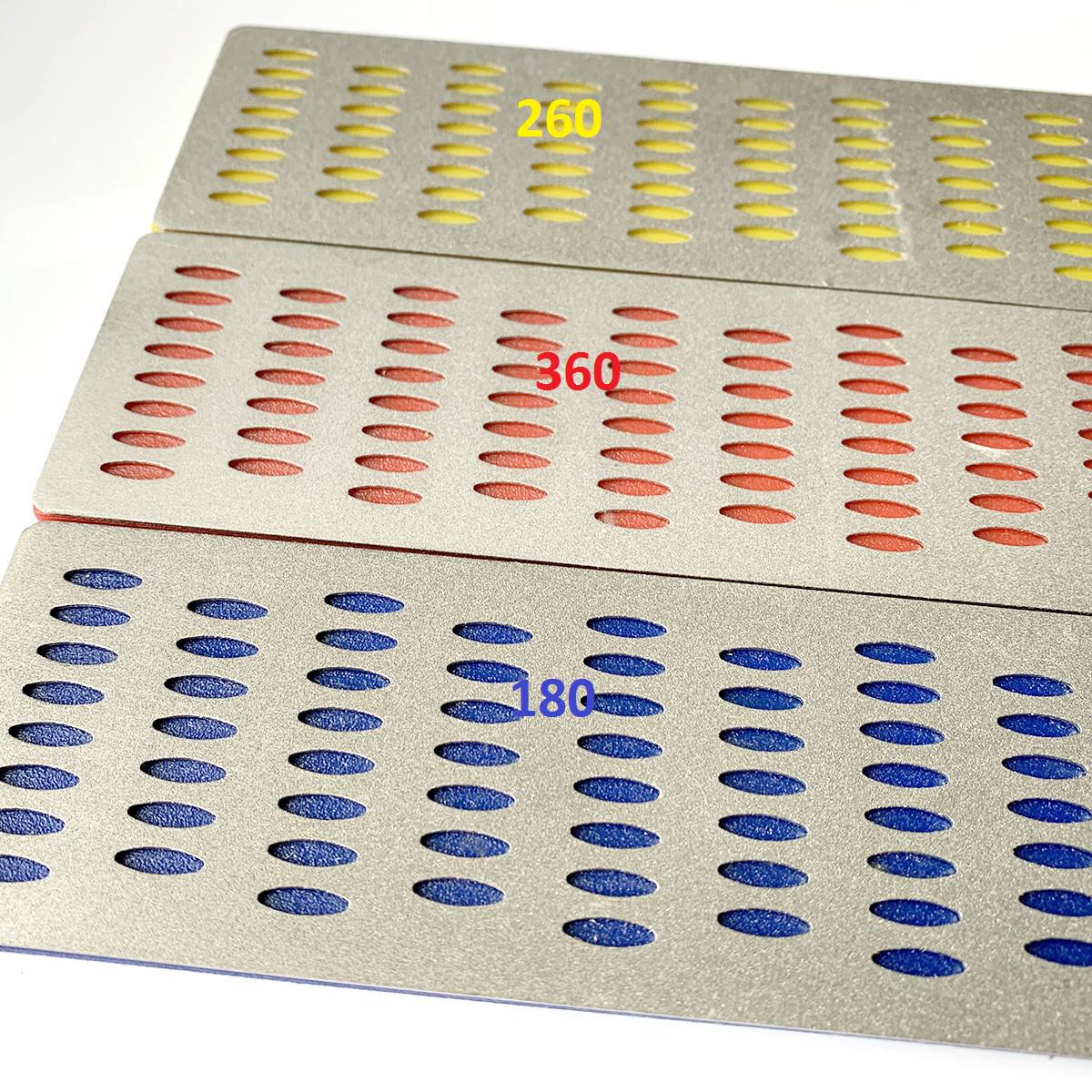 Набір точильних брусків із алмазним напиленням 180/260/360 Grit у запайці 3 шт. (431/2) - фото 2