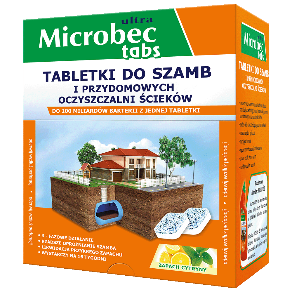 Пігулки Microbec для септиків/вигрібних ям/туалетів фірми Bros (444650)