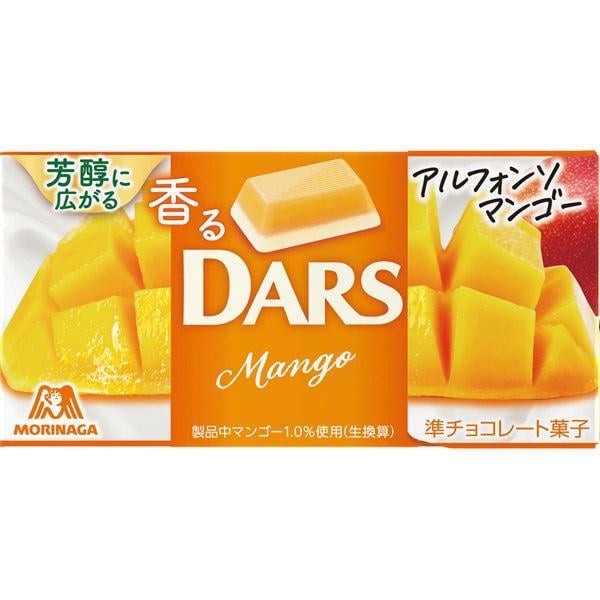 Шоколад MORINAGA Dars Mango Choco с ароматом сочного манго 46 г