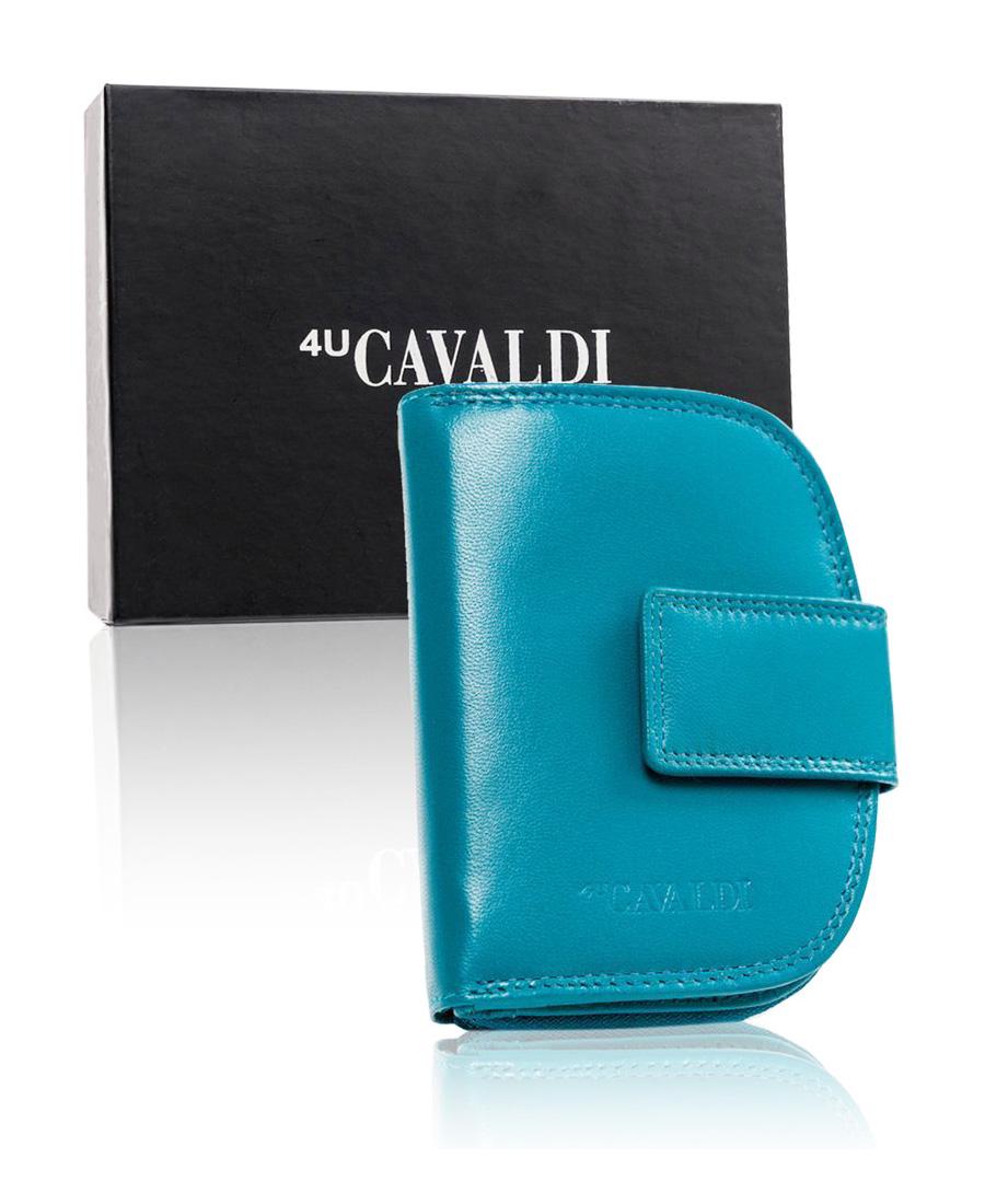 Кошелек женский кожаный 4U CAVALDI RD-DB-06-GCL-7313 Голубой