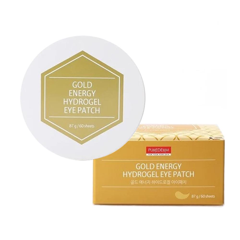 Патчі гідрогелеві Purederm Gold Energy Hydrogel Eye Patch під очі із золотом 60 шт. (8809411184383) - фото 1