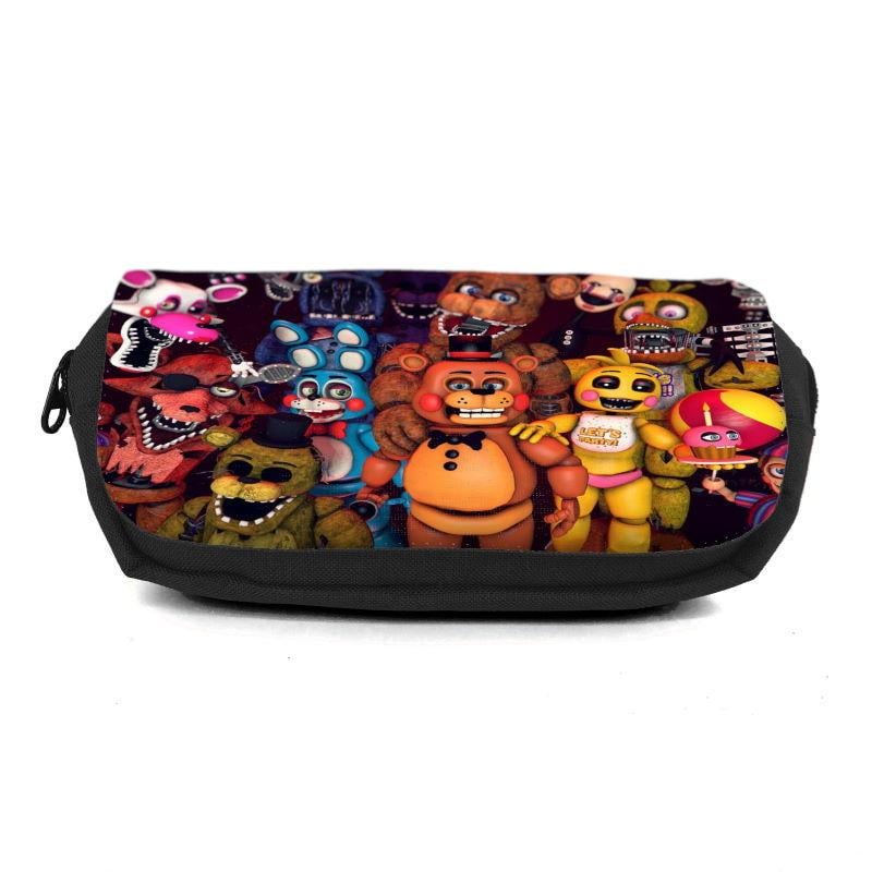 Пенал школьный Аниматроники Пять ночей Фредди FNAF-0003 Черный (1478385330)