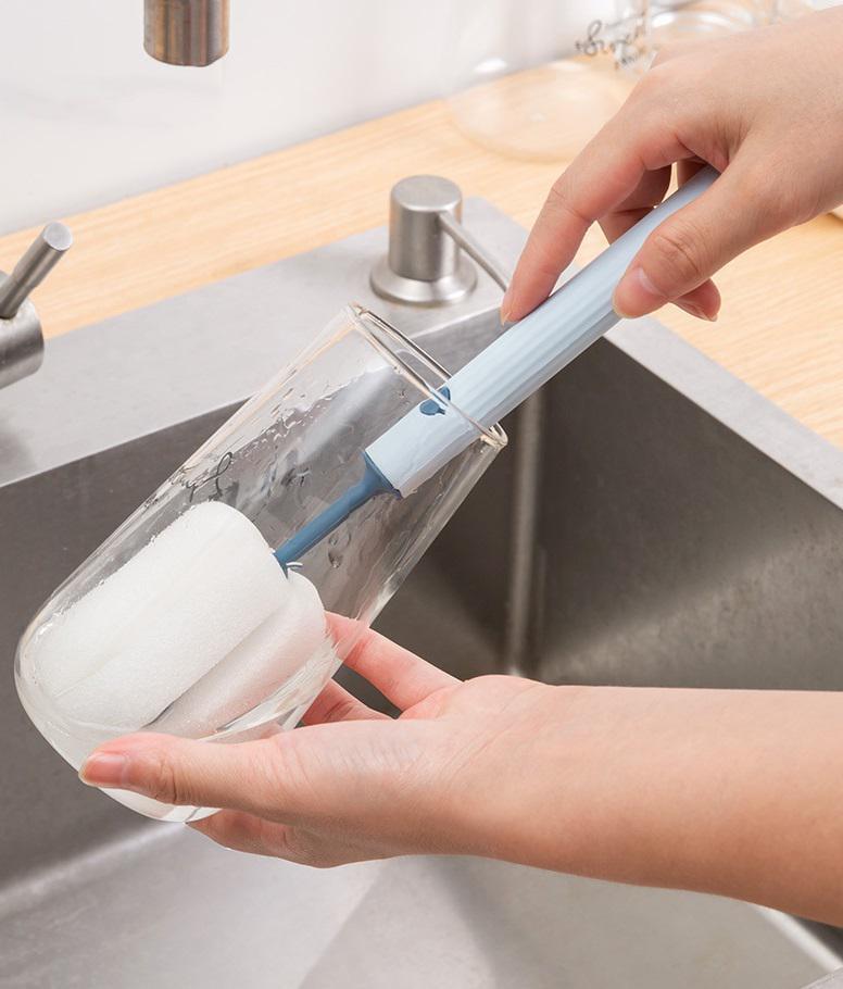 Мочалка для мытья бутылок и стаканов 14762 5х8х27 см Голубой (4993057) - фото 2 Мочалка для мытья бутылок и стаканов 14762 5х8х27 см Голубой (4993057) - фото 2