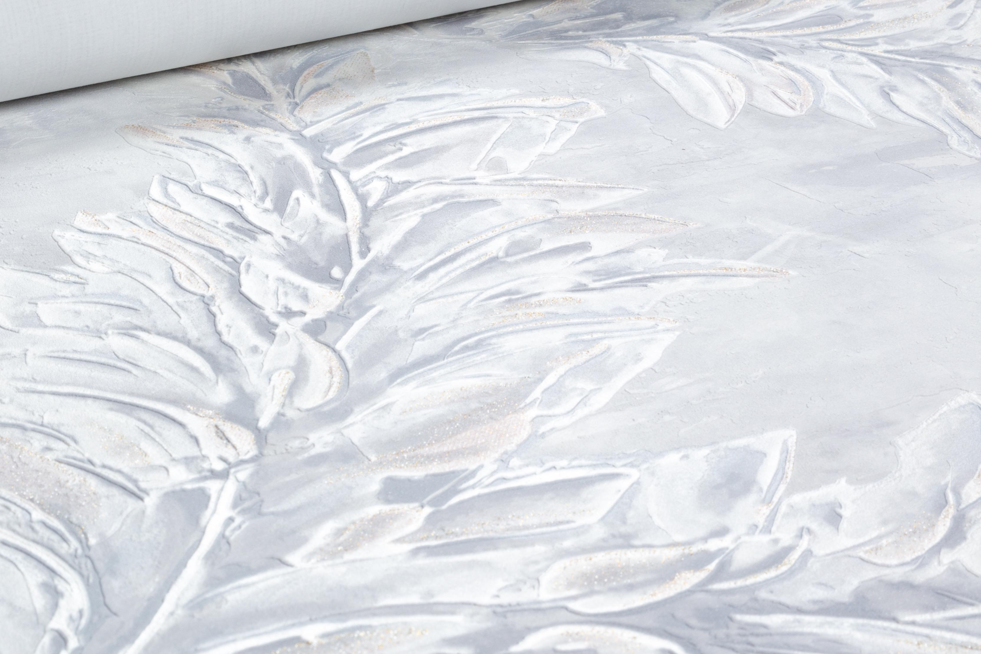 Обои флизелиновые GrandecoLife Jenny A79605 Декор винил горячего тиснения 1,06х10,05 м Серый