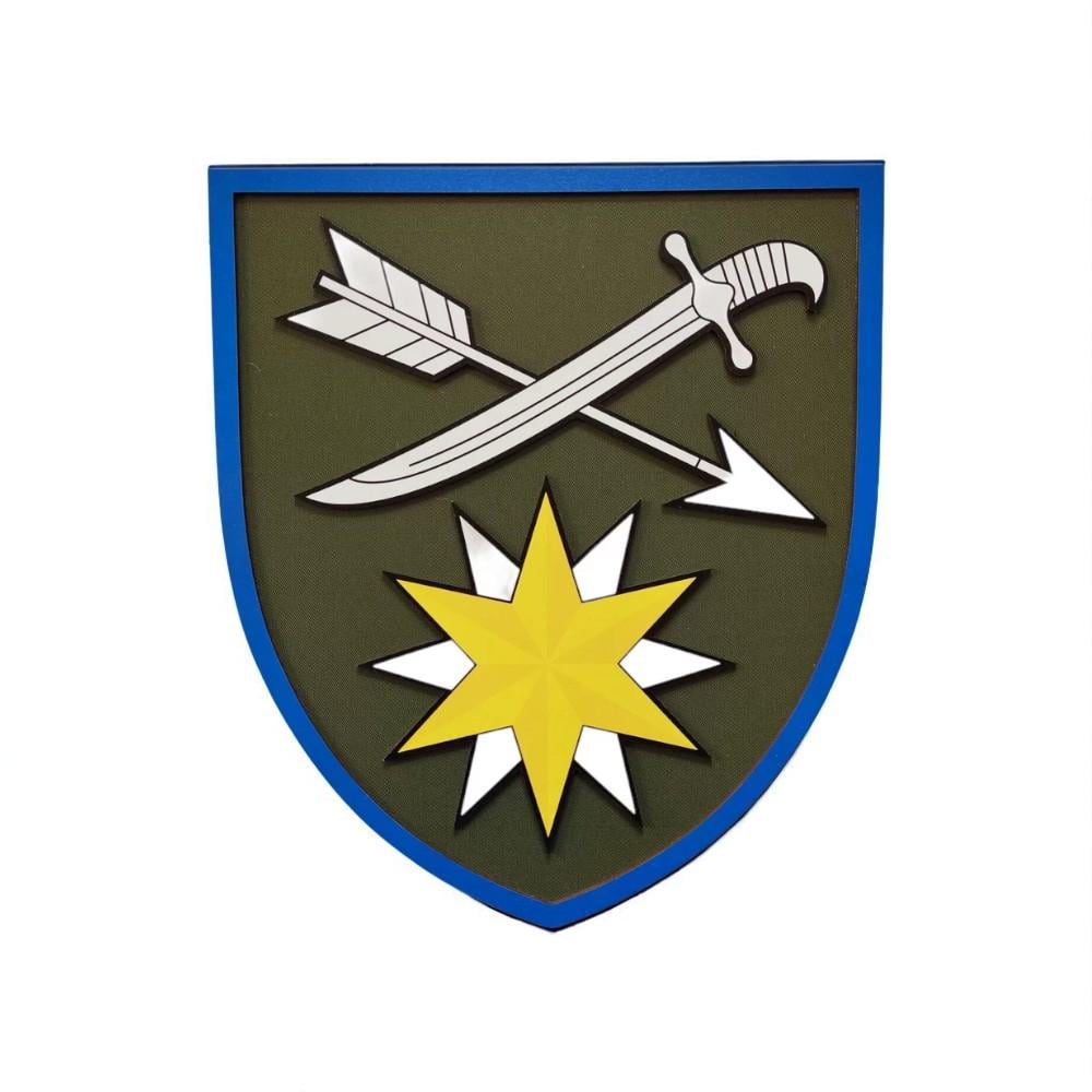 Герб настінний 66-та окрема механізована бригада 292х334 мм (29403377)