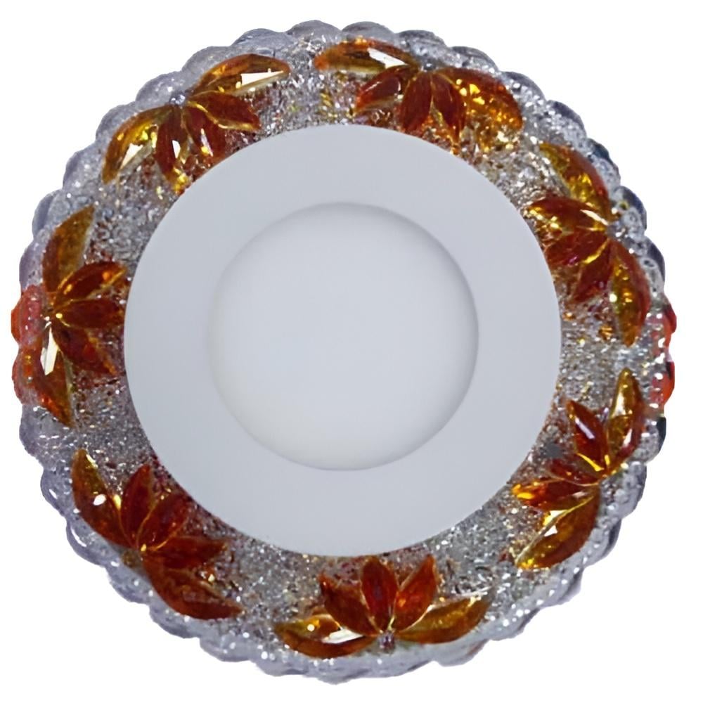 Панель LED Lemanso Пальма 3W + 3W 350Lm 4500K с розовой подсветкой (LM1010)