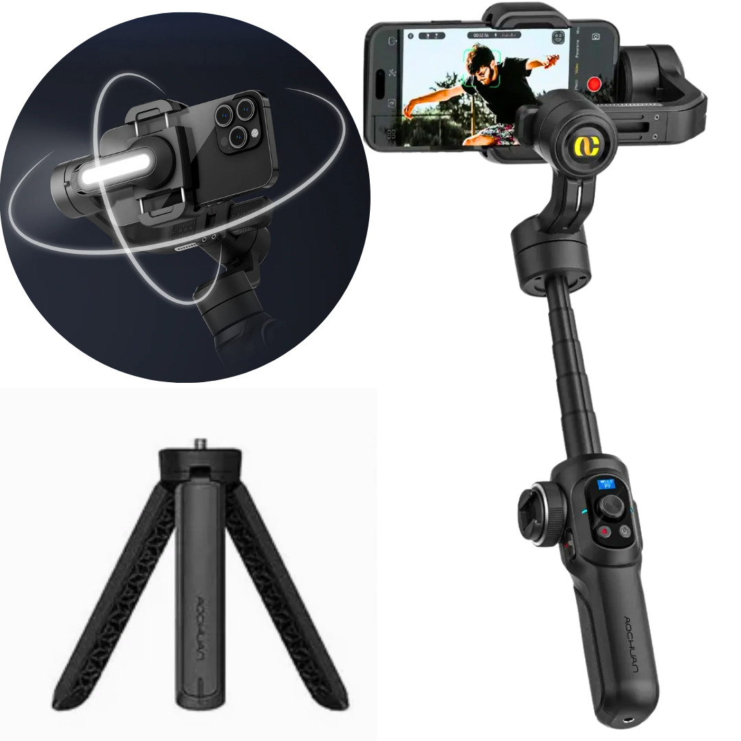 Стедикам для телефона Aochuan Professional S2 ручной 3-осевой Черный (SMARTS2) - фото 12 Стедикам для телефона Aochuan Professional S2 ручной 3-осевой Черный (SMARTS2) - фото 12