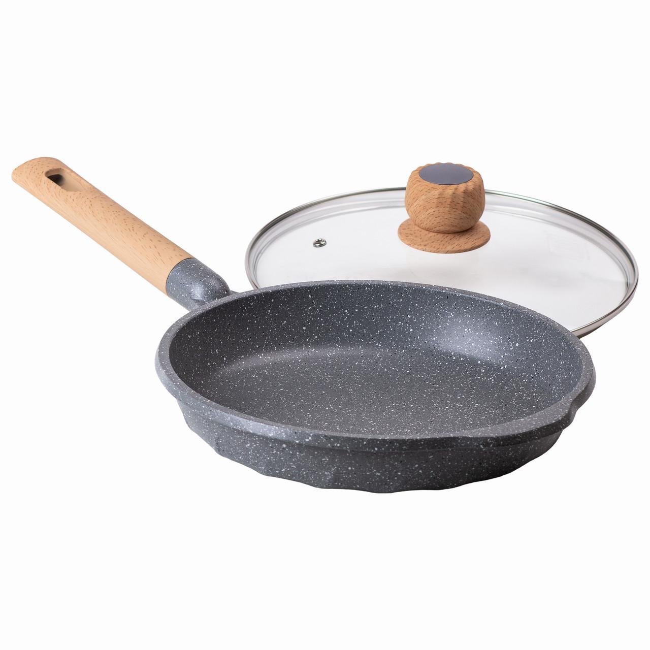 Сковорода алюминиевая MGC мраморное антипригарное покрытие 2,2 л 26 см Серый - фото 4 Сковорода алюминиевая MGC мраморное антипригарное покрытие 2,2 л 26 см Серый - фото 4