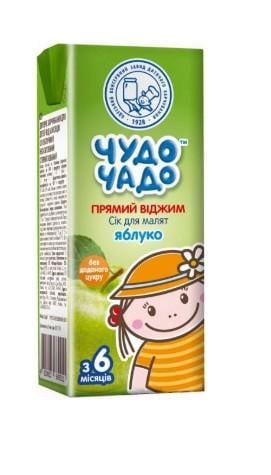 Сік Чудо-Чадо Яблуко неосвітлений NFC 200 мл (2482544642)