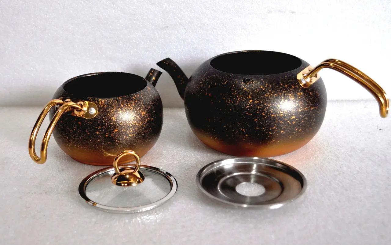 Чайник двухъярусный OMS Collection 8210-M 1/2 л Gold (88389) - фото 6