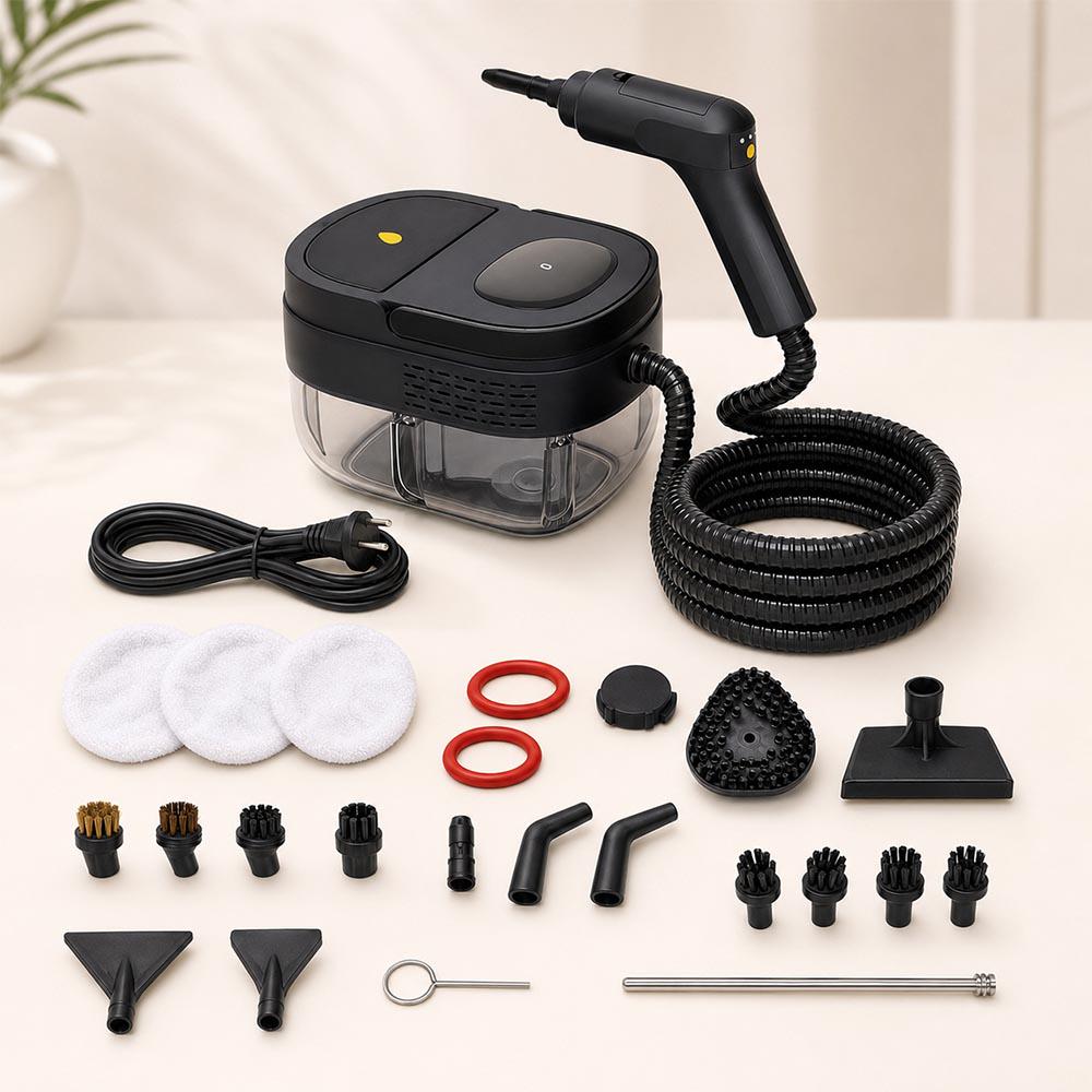 Пароочисник ручний Steam Cleaner з відпарюванням для прибирання 26в1 2500 Вт Чорний (0275-0041)