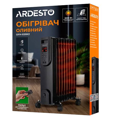 Масляный обогреватель Ardesto OFH-E09X2 2000 Вт 9 секций Черный (13464428) - фото 10