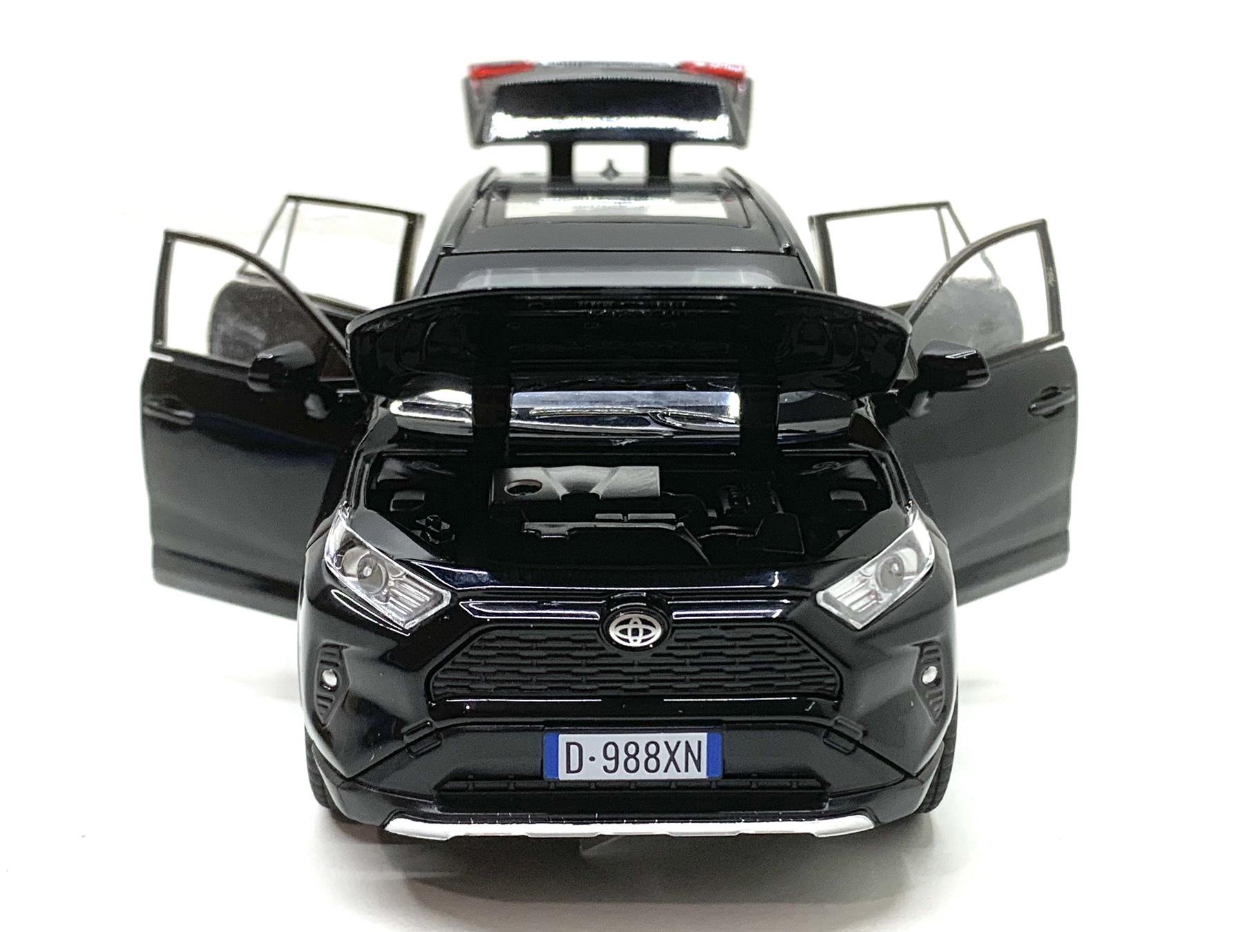 Машина TK Union Group Toyota RAV4 інерційна двері відчиняються/багажник Чорний (40962) - фото 9