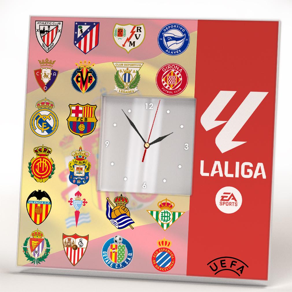 Годинник Футбольні клуби Іспанії Ла Ліга 260x260 мм (C04548)