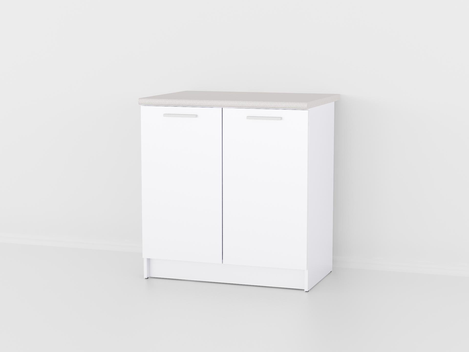 Тумба на кухню без столешницы ДСП нижний кухонный модуль 80 см K-16 (K-16wh)