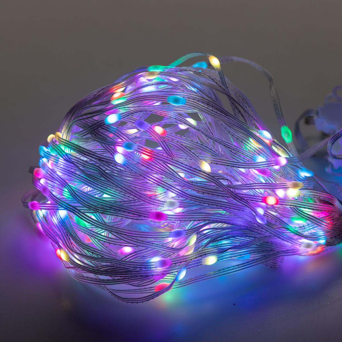 Гирлянда-штора GarlandoPro 400 LED 3х3 м с управлением со смартфона Разноцветный (3749) Гирлянда-штора GarlandoPro 400 LED 3х3 м с управлением со смартфона Разноцветный (3749)